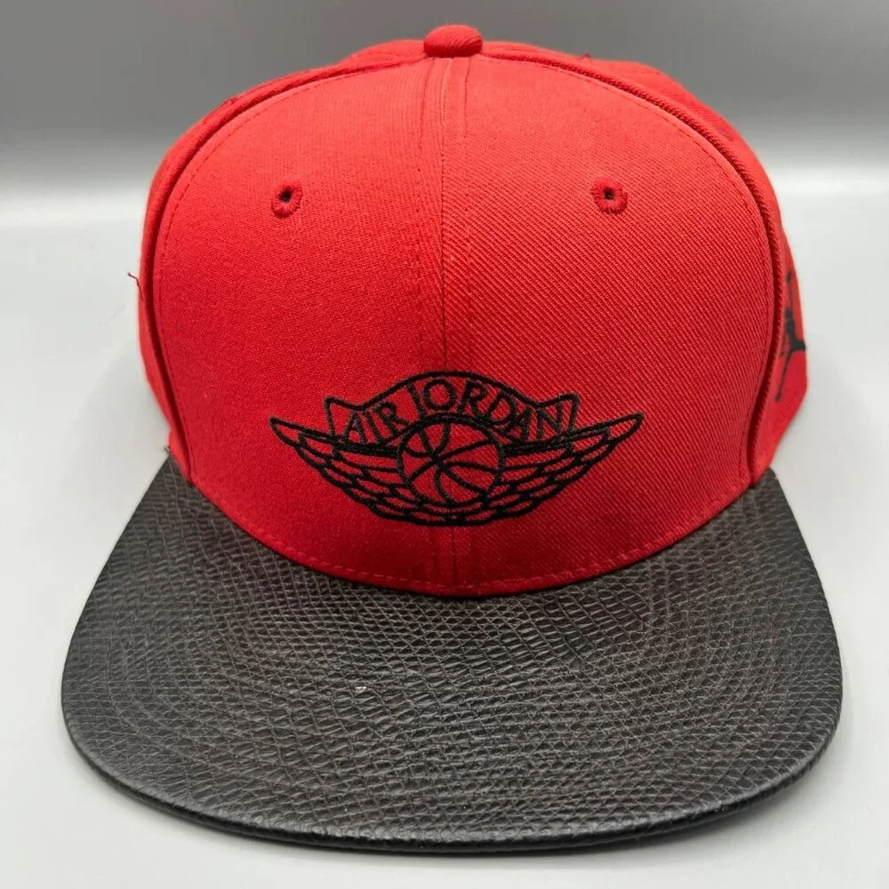 Air Jordan Wings Hat Men‎ Red Black Jumpman Snap Back Cap